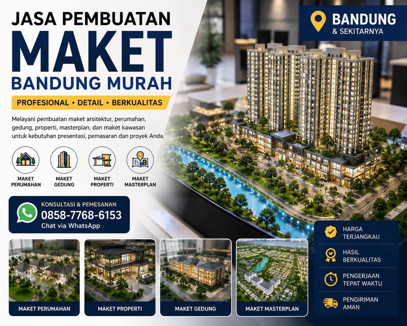 Jasa Pembuatan Maket Bandung Murah #1