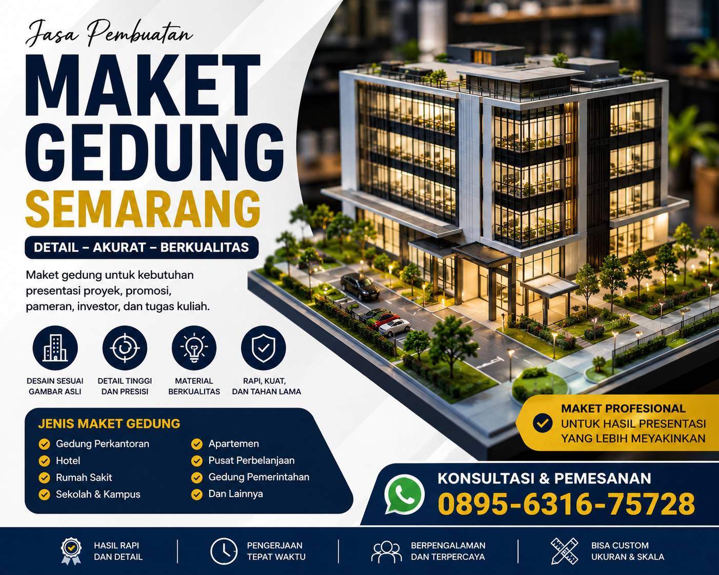 Jasa Pembuatan Maket Gedung Semarang