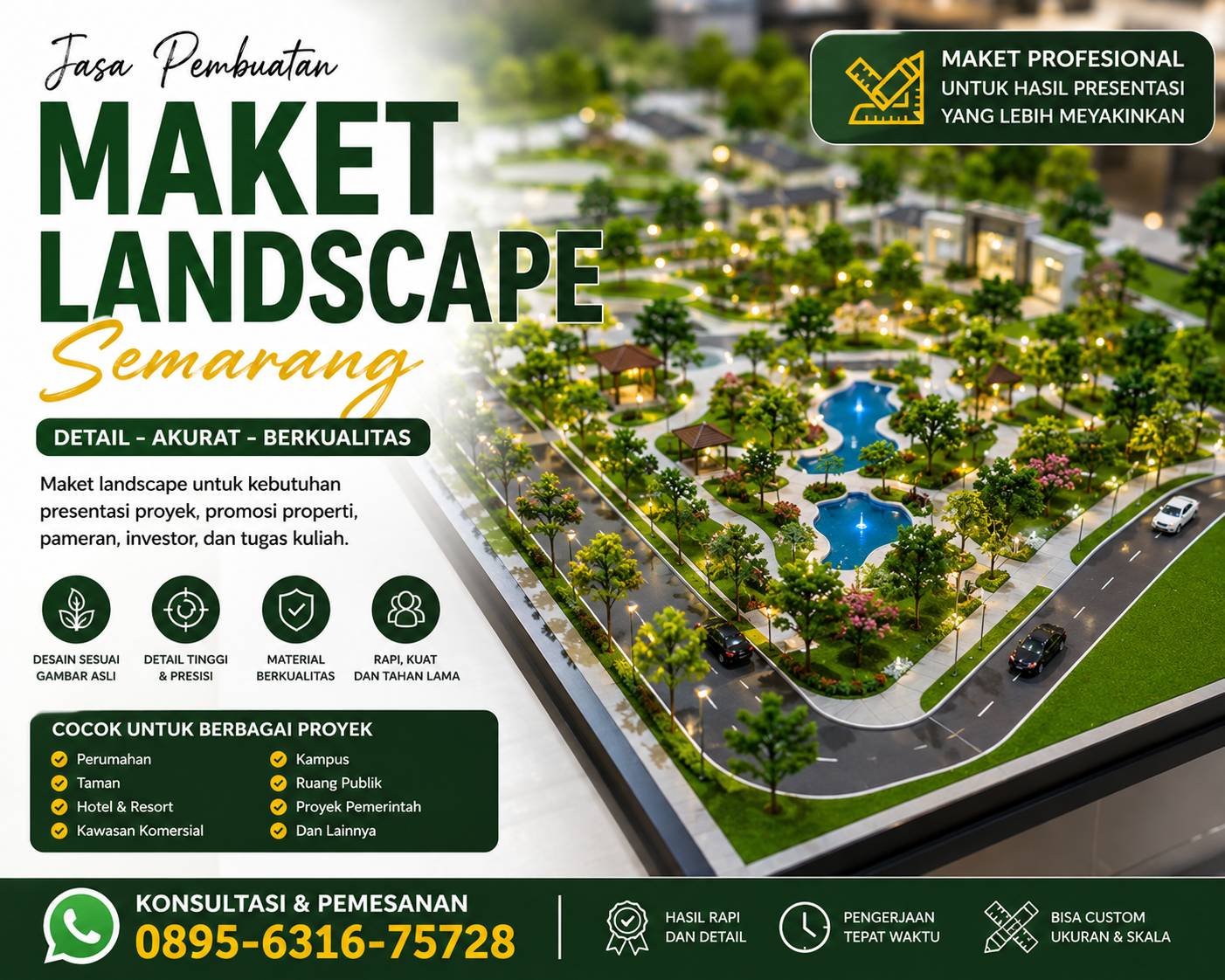 Jasa Pembuatan Maket Landscape Semarang