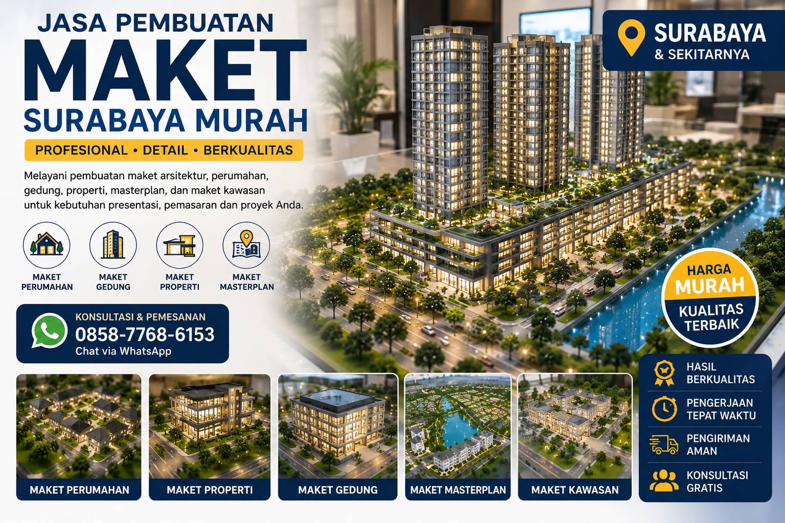 Jasa Pembuatan Maket Surabaya Murah #1