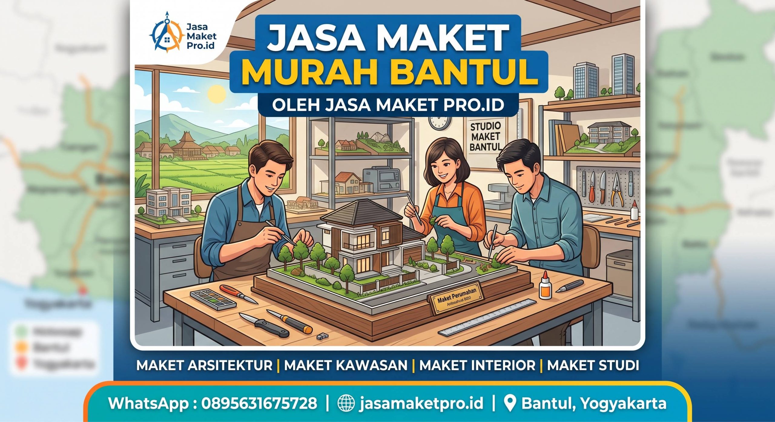 Jasa Maket Murah Bantul | Maket Arsitektur & Miniatur Custom